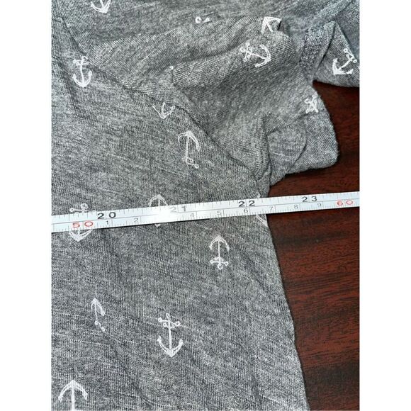 Maurices Short Sleeve Grey Anchor Tee Shirt Plus Size 2 - Picture 4 of 6
